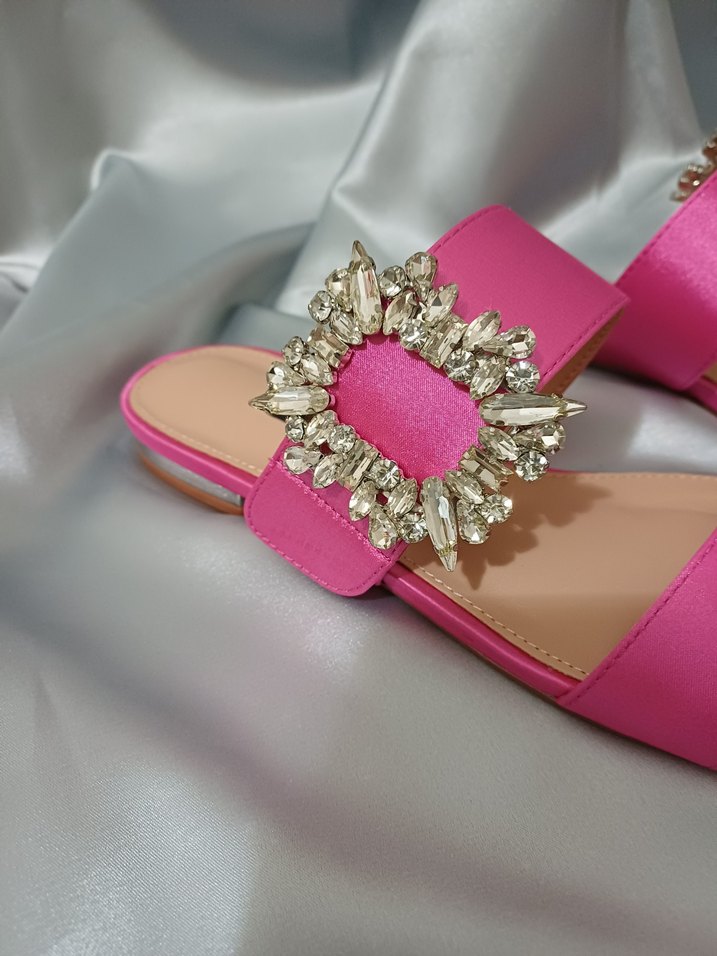 ninewest Pembe Çiçekli Tokalı - Görsel 2