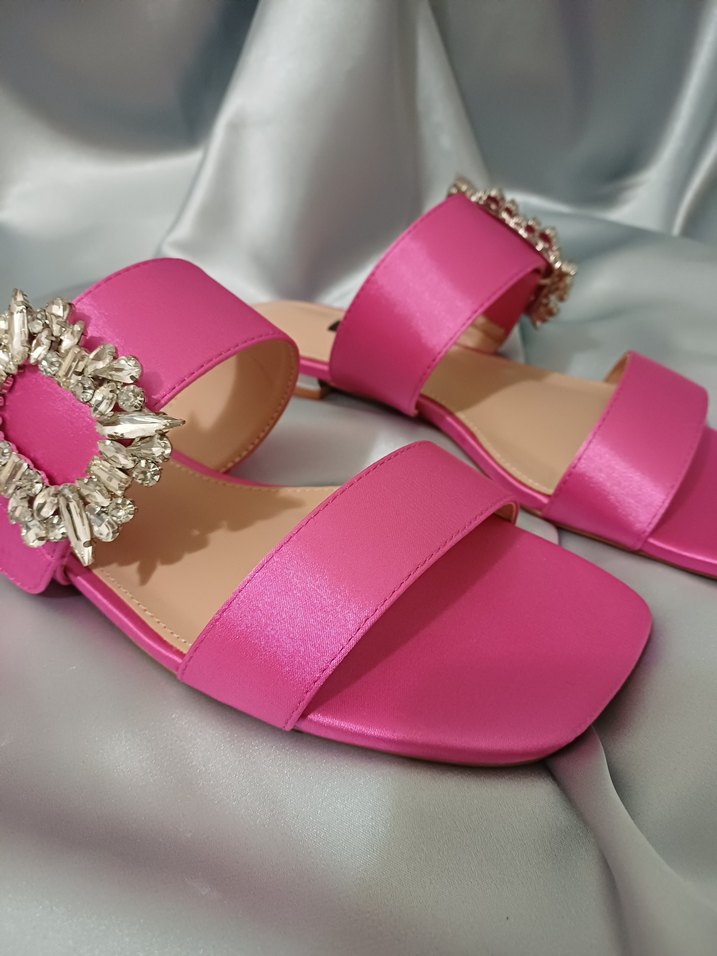 ninewest Pembe Çiçekli Tokalı - Görsel 3