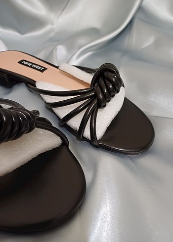 38 Beden siyah Renk Nine West Siyah Kadın Topuklu Terlik