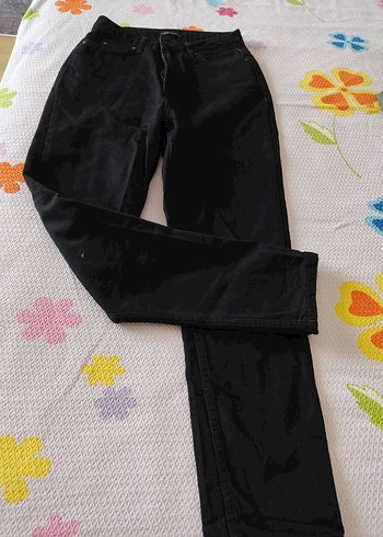 34 Beden Siyah Kadın kot Jean pantolon
