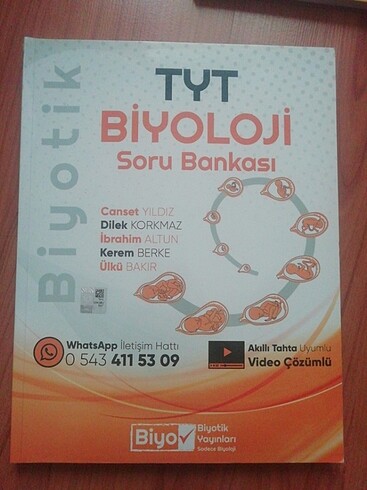 Biyotik Yayınları Tyt Biyoloji Soru Bankası