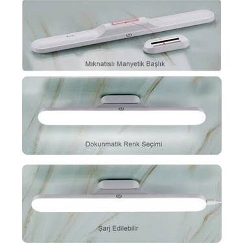 Mıknatıslı şarjlı led ışık