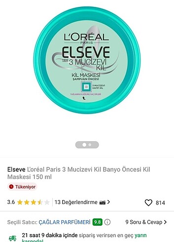 L'Oréal Paris Saç kil maskesi