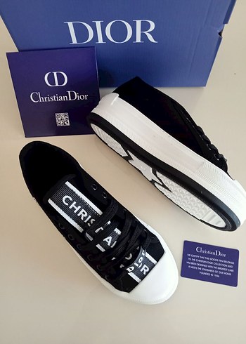 40 Beden siyah Renk Dior Siyah Platform Spor Ayakkabı