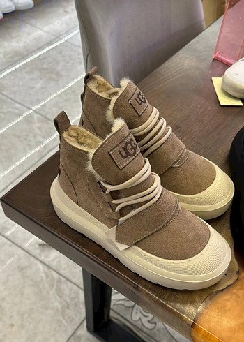36 Beden camel Renk TABA Süet Kadın Dolgu Topuklu Bot Velcro