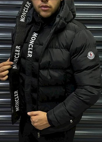 Moncler Siyah Kısa Erkek Mont