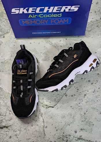 Skechers Skechers Air-Cooled Memory Foam Siyah Kadın Spor Ayakkabı