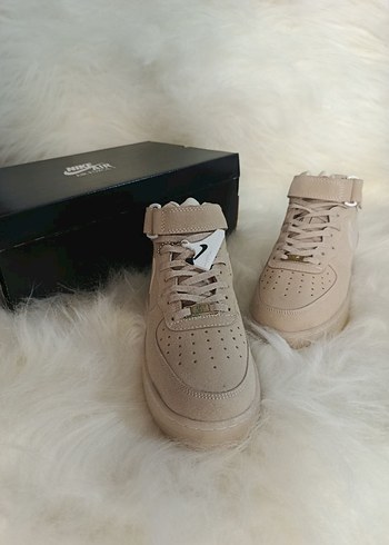 Bej Süet Nike Kadın Sneakers - Görsel 8