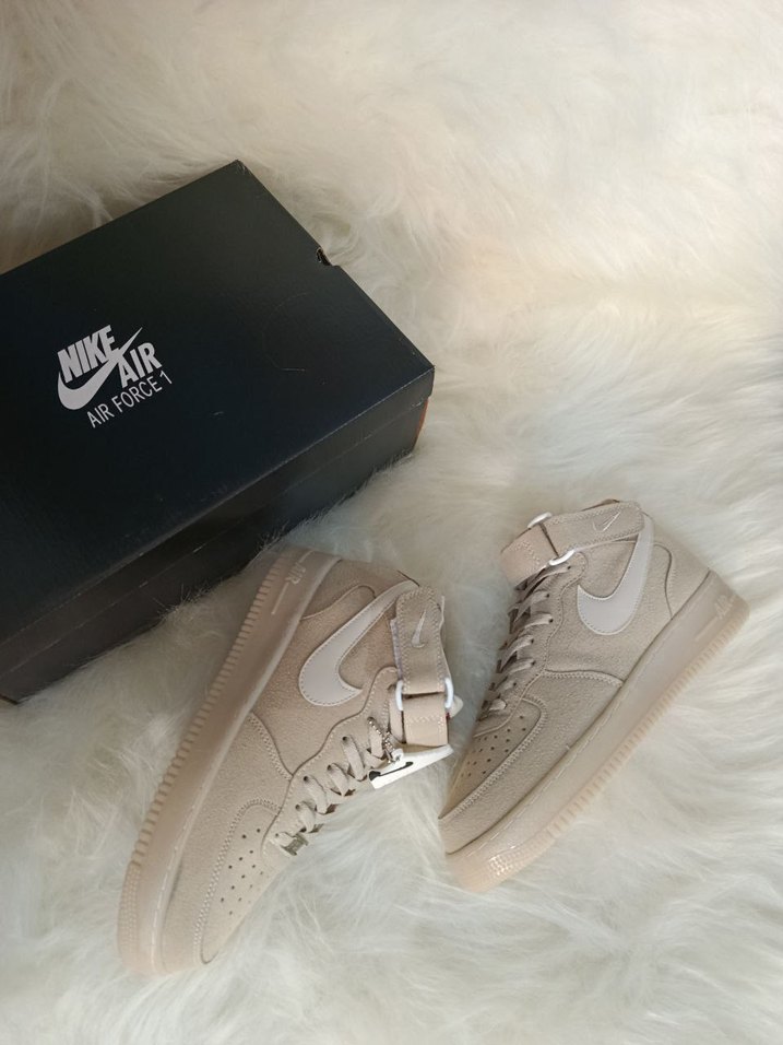 Bej Süet Nike Kadın Sneakers - Görsel 2