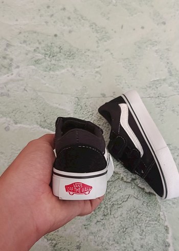 Vans Cırt Cırtlı Siyah Beyaz Erkek Çocuk Spor Ayakkabı