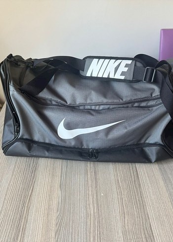 Nike Gri Baskılı Erkek Spor Çantası