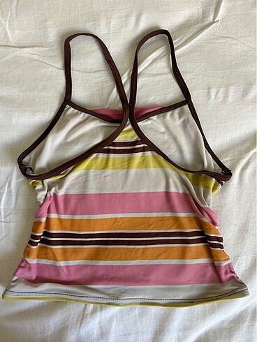 xs Beden Crop bikini mayo üstü