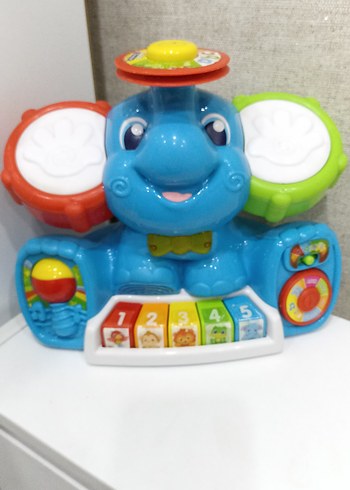 Beden Renk baby clementoni Muzisyen Fil Eğitici Oyuncak.