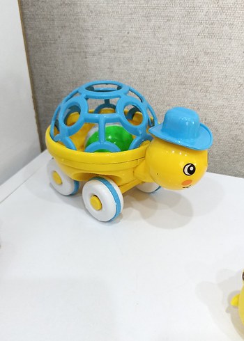 Beden Renk Renkli Tekerlekli Kaplumbağa ve söktak Oyuncak tırtıl.