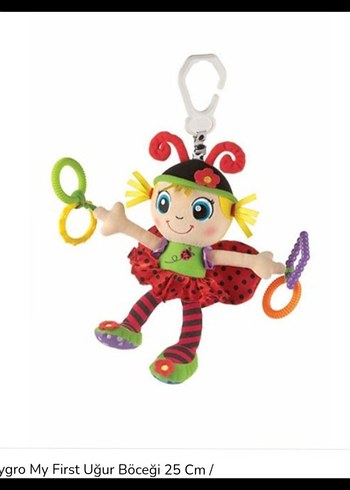 playgro My First Uğur Böceği Diş Kaşıyıcı ve Çıngırak