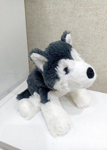 Beden Renk ikea Gri ve beyaz peluş köpek oyuncak