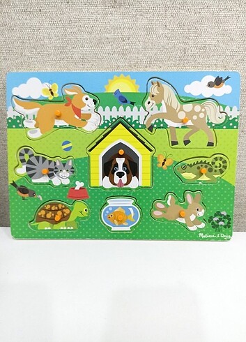 Melissa Melisa doug evcil hayvanlar puzzle