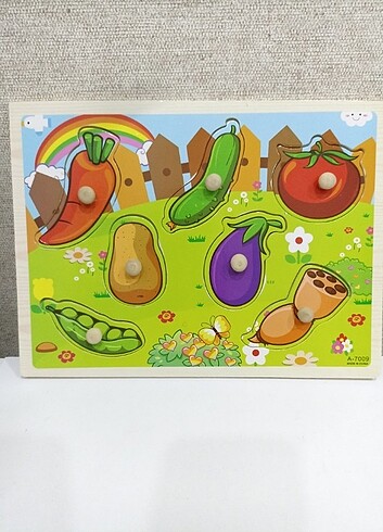 Beden Sebzeler ahşap puzzle