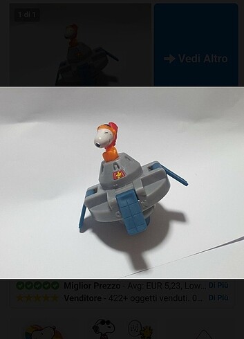 Figür oyuncak Snoopy Uzay  . koleksiyon. - Görsel 3