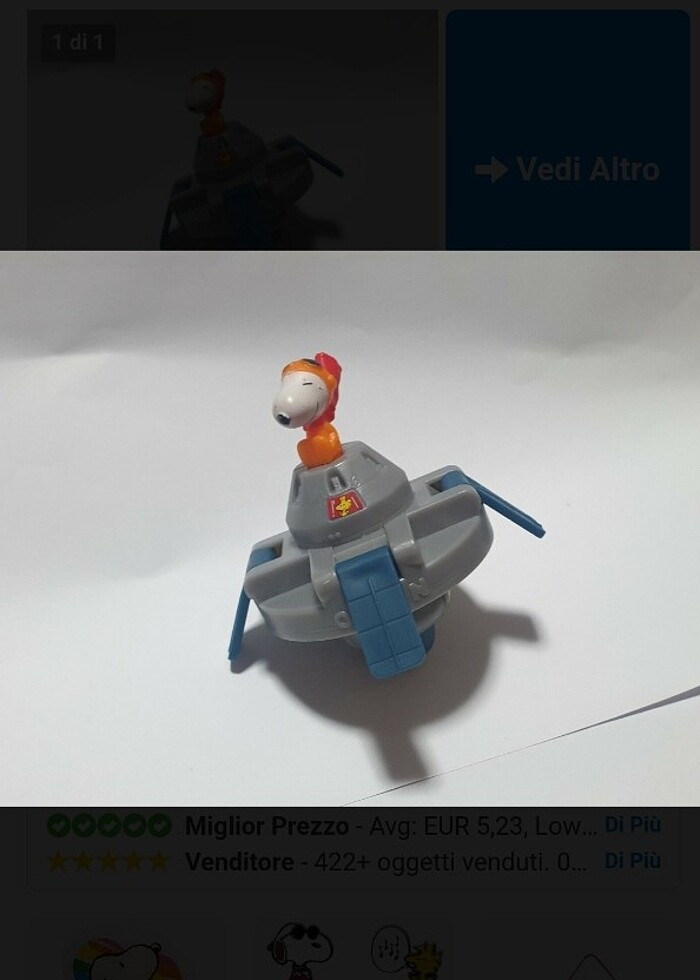 Figür oyuncak Snoopy Uzay  . koleksiyon. - Görsel 3