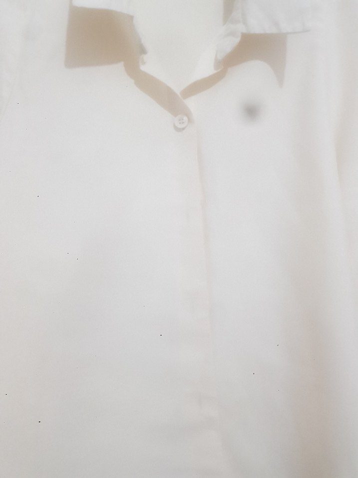 Zara krem Keten Düğmeli Gömlek - Görsel 2