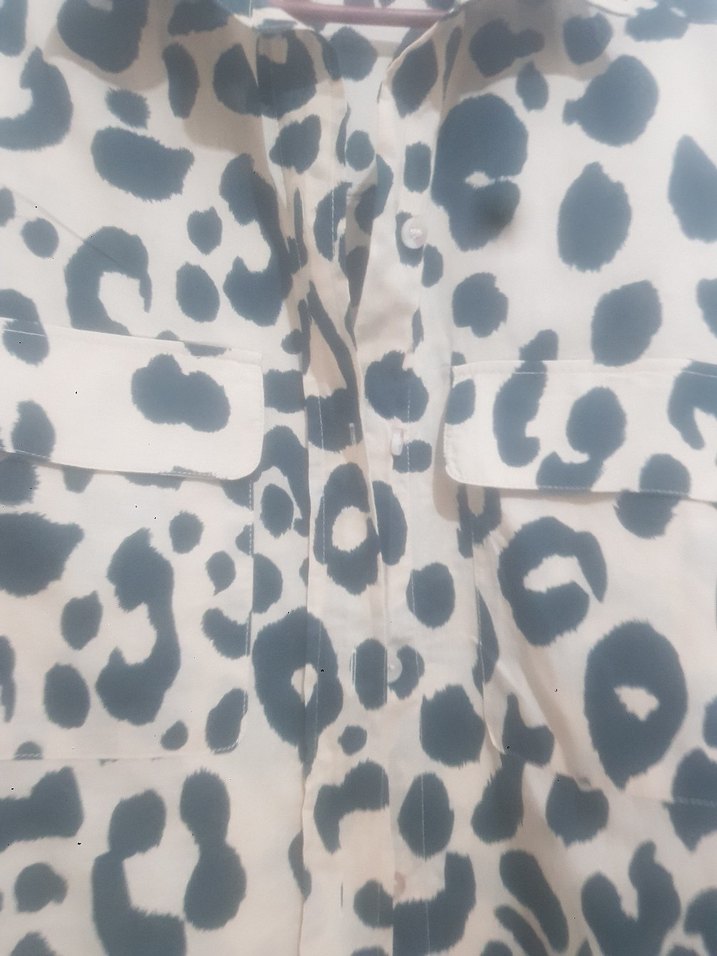 Mango Leopar Desenli Kadın Gömlek - Görsel 2