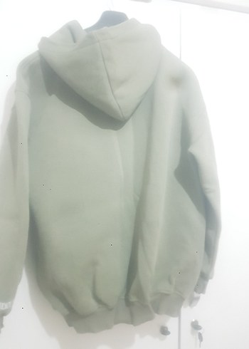 Yesil Kapüşonlu Kadın Sweatshirt MAI - Görsel 4