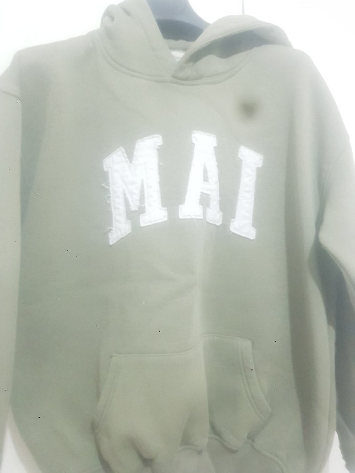 Yesil Kapüşonlu Kadın Sweatshirt MAI - Görsel 2