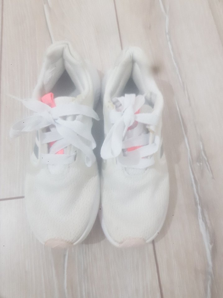 Beyaz Kadın Spor Ayakkabı Elastik Detaylı - Görsel 2