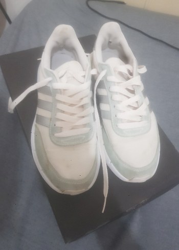 Beyaz Pastel Kadın Spor Ayakkabı - Görsel 5