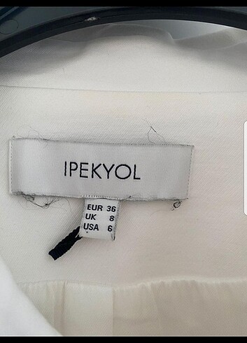 36 Beden beyaz Renk Ipekyol dantel detaylı ceket
