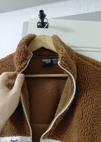 Asos L Beden Oversize Peluş Ceket - Görsel 3