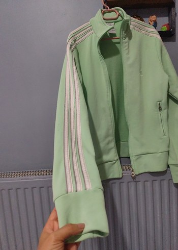Adidas Adidas Kadın Pastel Yeşil Fermuarlı Ceket