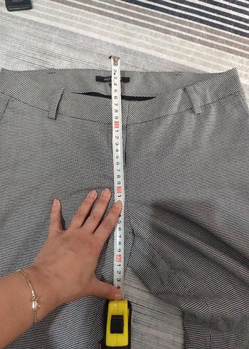 Gri Midi Kadın Kumaş Pantolon