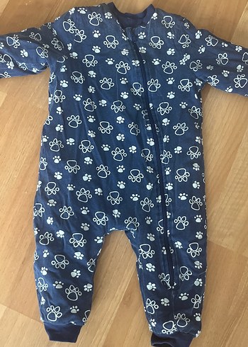 Mavi Erkek Çocuk Tulum Pijama
