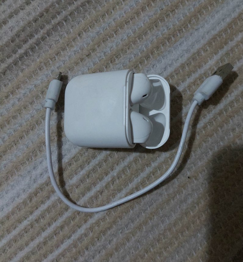 Beyaz Kablosuz Kulaklık, Bluetooth kulak içi kulaklık - Görsel 2