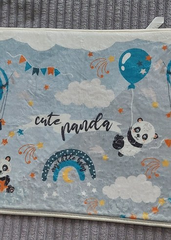Diğer Çocuk odası için Çok Renkli Panda Desenli Paspas