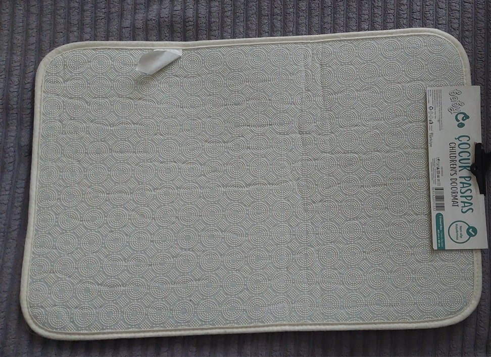 Çocuk odası için Çok Renkli Panda Desenli Paspas - Görsel 4