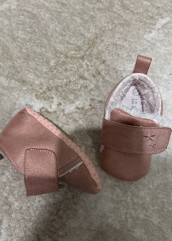 Kahverengi Süet İlk Adım Ayakkabısı Velcro - Görsel 3