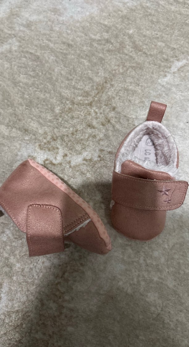 Kahverengi Süet İlk Adım Ayakkabısı Velcro - Görsel 3