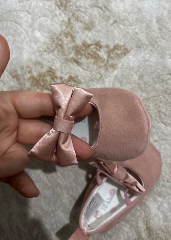 Kız Çocuk Pembe Fiyonklu Balerin Ayakkabı - Görsel 2