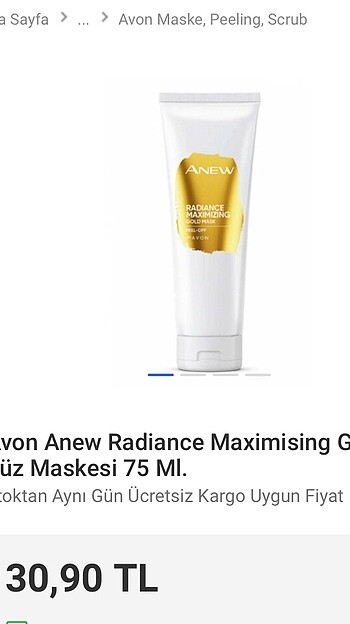 Avon Avon altın soyulabilen maske