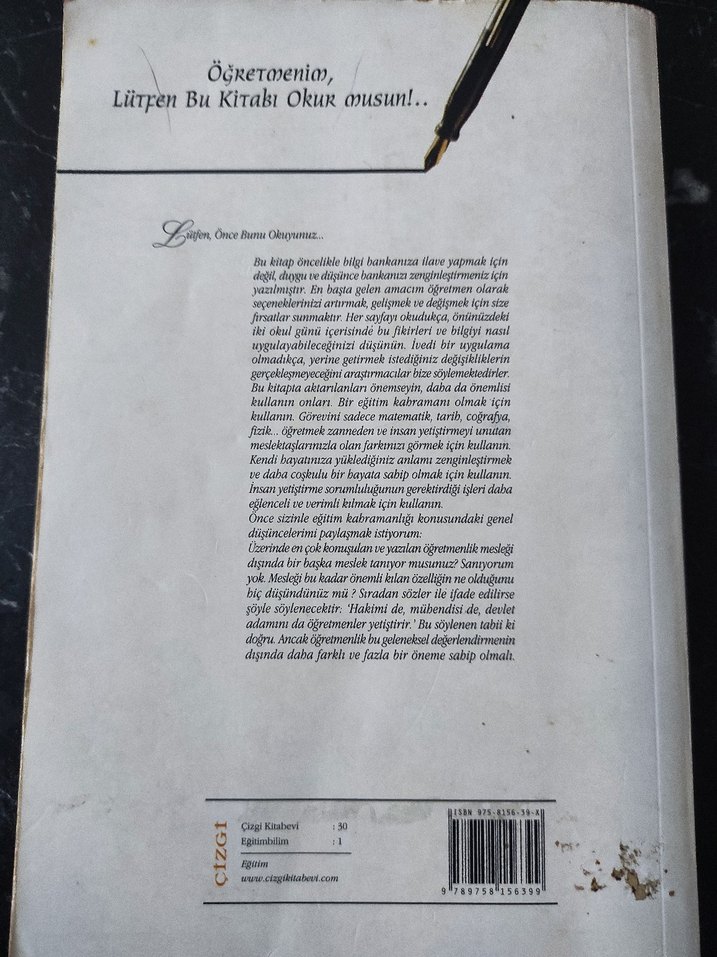 Öğretmenim Lütfen Bu Kitabı Okur musun Hasan Yılmaz - Görsel 2