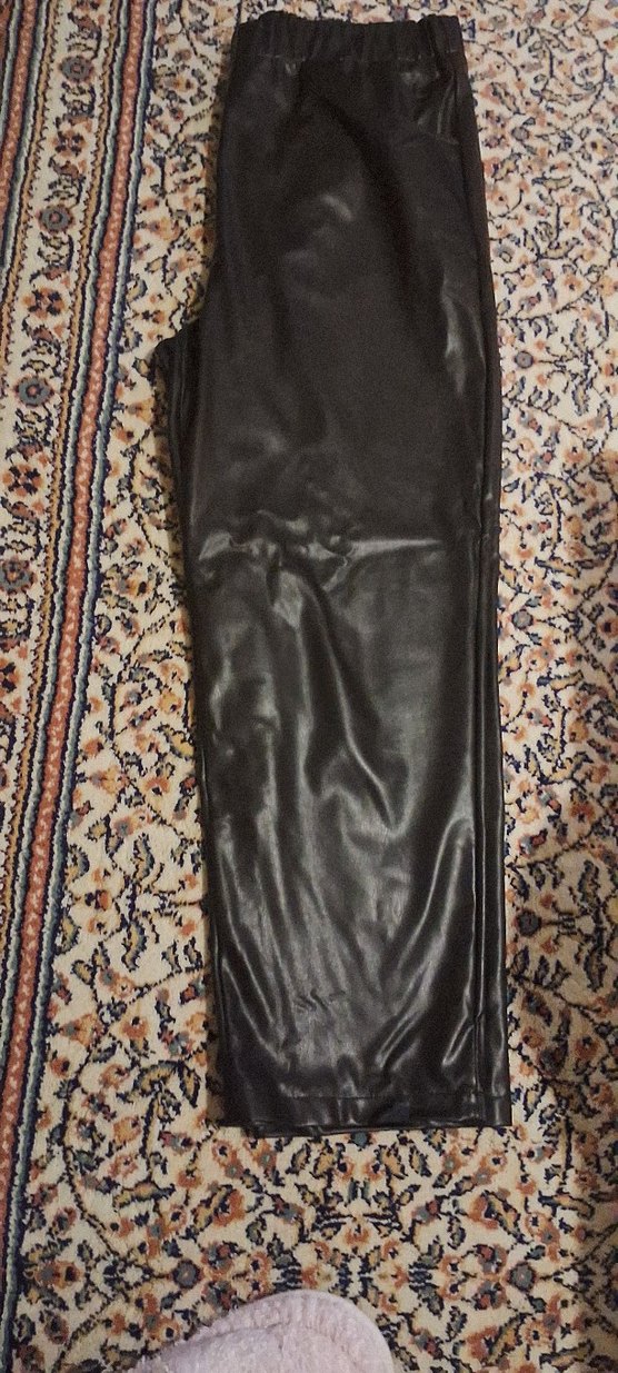 Tuğba Siyah Deri Kemerli Kadın Pantolon - Görsel 5