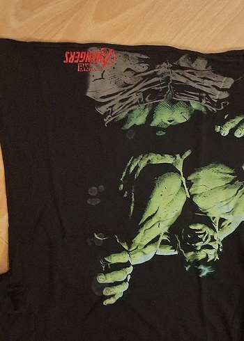 çocuk Siyah Hulk Baskılı Uzun Kollu Tişört - Görsel 2