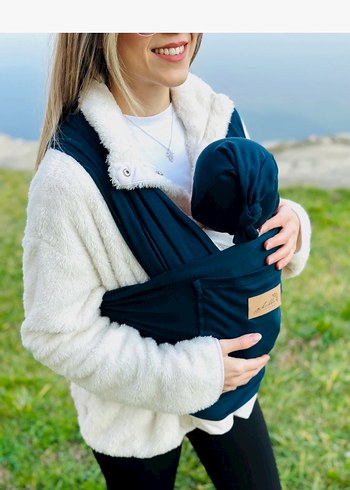 Lacivert Bebek sling - Görsel 4