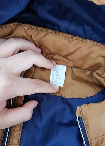 12-18 Ay Beden lacivert Renk H&M marka bebek mont