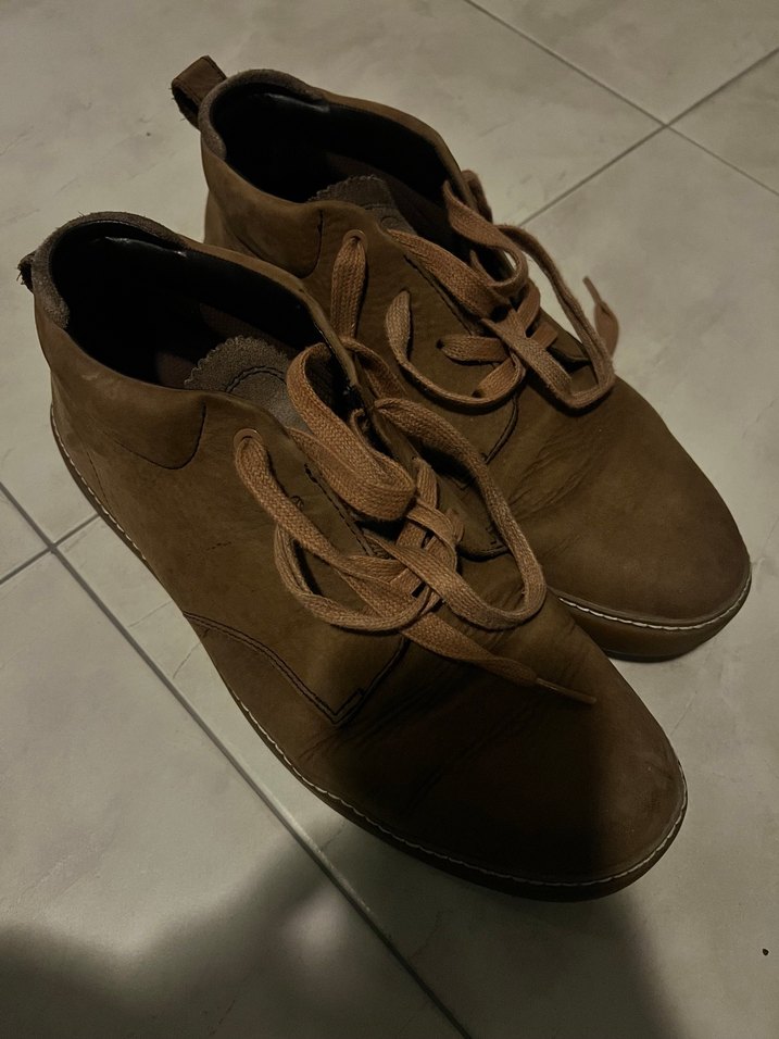 Bej Süet Erkek Bot - Görsel 4