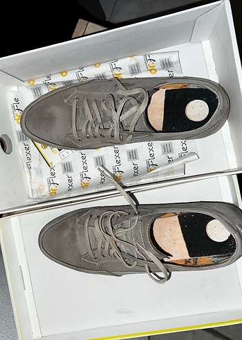 Gri Erkek Günlük Ayakkabı Bağcıkları - Görsel 4