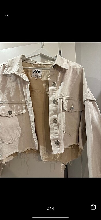 m Beden ten rengi Renk Crop Jean Ceket